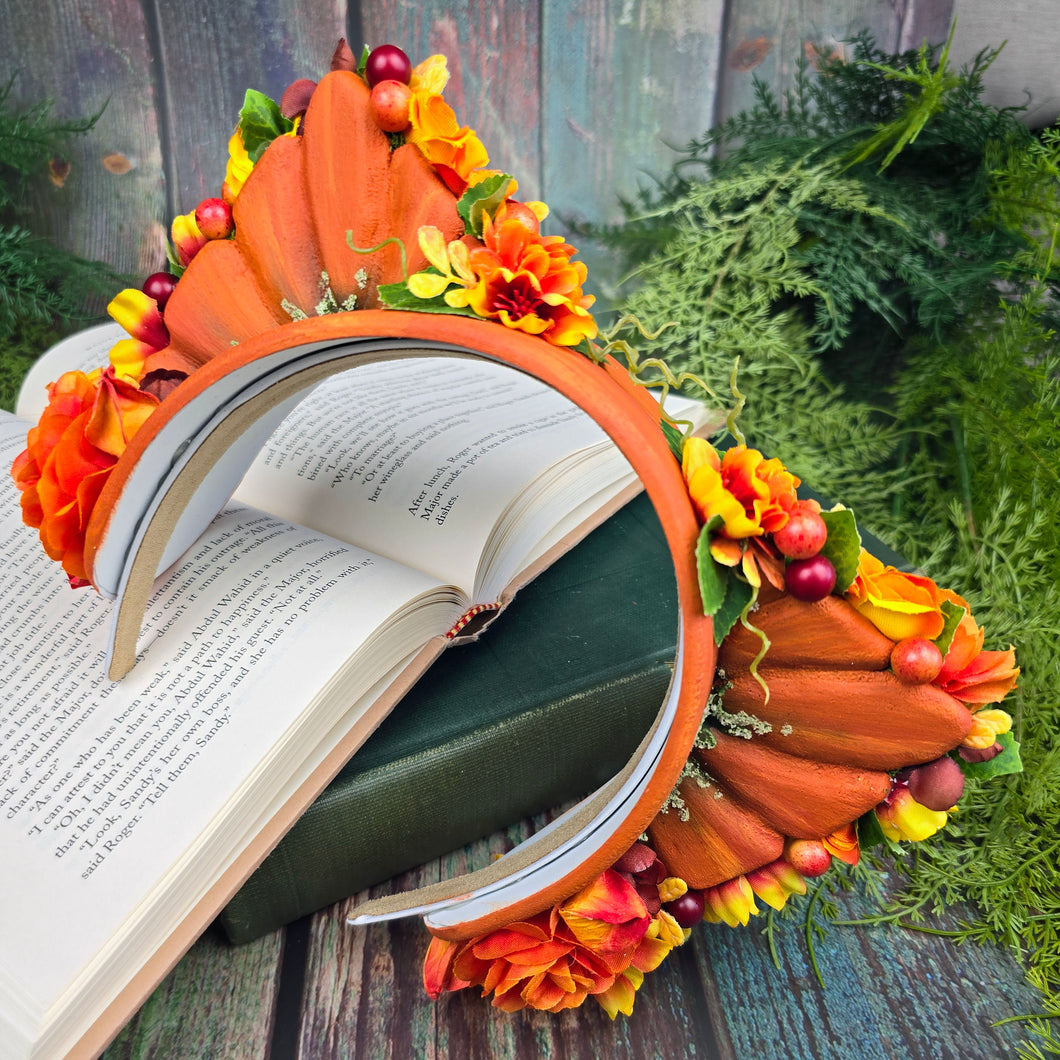 Pumpkin Cat Ears Headset