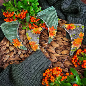 Cozy Autumn Fall Cat Ears