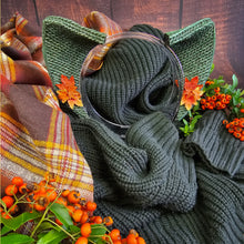 Load image into Gallery viewer, Cozy Autumn Sweater Cat Ears