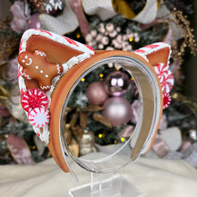 Load image into Gallery viewer, Peppermint Gingerbread Cat Ears