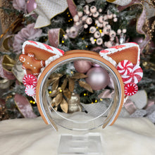 Load image into Gallery viewer, Peppermint Gingerbread Cat Ears