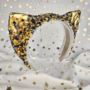 New Years Eve Molten Gold Cat Ears