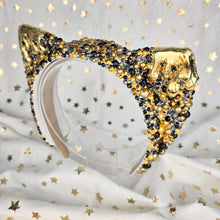 Load image into Gallery viewer, New Years Eve Molten Gold Cat Ears