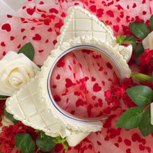 Load image into Gallery viewer, Faux White Chocolate Strawberry Cat Ear Set