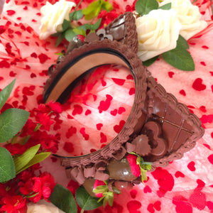 Faux Chocolate Strawberry Cat Ear Set