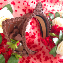 Load image into Gallery viewer, Faux Chocolate Strawberry Cat Ear Set