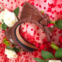 Load image into Gallery viewer, Faux Chocolate Strawberry Cat Ear Set