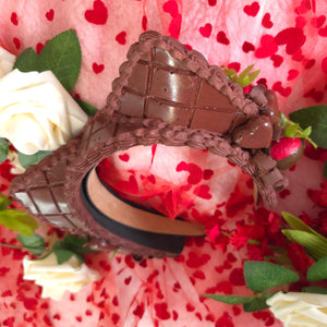 Faux Chocolate Strawberry Cat Ear Set