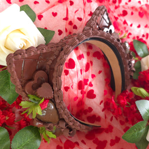 Faux Chocolate Strawberry Cat Ear Set