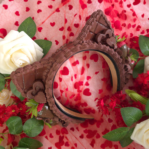 Faux Chocolate Strawberry Cat Ear Set