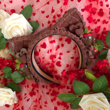 Load image into Gallery viewer, Faux Chocolate Strawberry Cat Ear Set