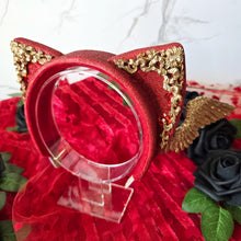 Load image into Gallery viewer, Valentine Cupid Cat Ear Set