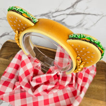 Load image into Gallery viewer, Cheeseburger Bear Ears with Crinkle Fries – A Tasty Twist on Cute!